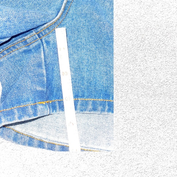 LOLË Talei Denim Stone Wash Paper Bag Waist Jean Shorts Size Medium - Picture 13 of 16